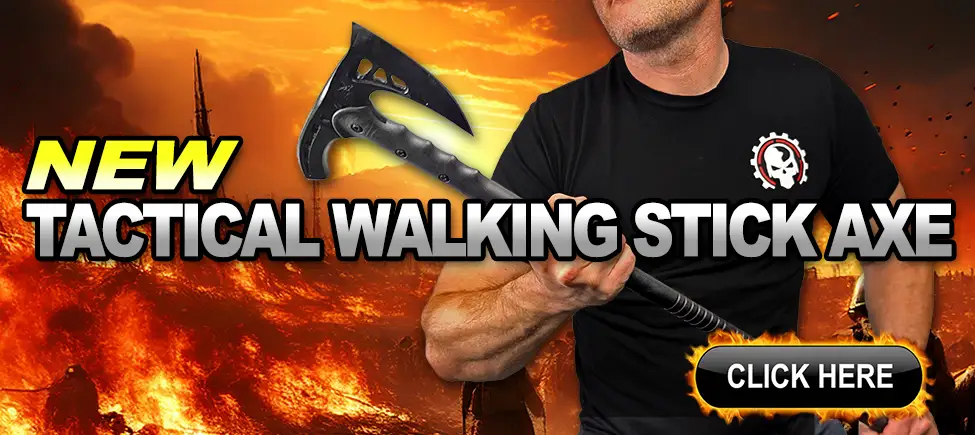 Tactical Walking Stick Axe